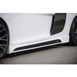 Rieger bočný prah mont. strana pravá pro Audi R8 42 kupé, spyder, r.v. 04/07-, plast ABS s povrchovou úpravou Carbon-Look, s prelisom a výrezom