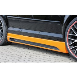 Rieger bočný prah mont. strana ľavá pro Audi A3 8P 3-dver., kabriolet po faceliftu, r.v. 07/08-, plast ABS s povrchovou úpravou Carbon-Look, s prelisom a výrezom