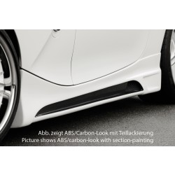 Rieger bočný prah mont. strana ľavá pro BMW Z4 E85 roadster vr. faceliftu, r.v. 01/06-03/09, 02/03-12/05, plast ABS s povrchovou úpravou Carbon-Look, s prelisom a výrezom