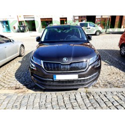 Škoda Kodiaq pred faceliftom - zimná clona prednej masky KI-R ČIERNY LESK
