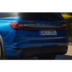 Škoda Kodiaq II Sportline - lišty zadného difúzora 3 diely vo farbe F9R