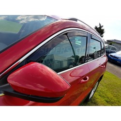 Predné a zadné plexi deflektory okien Škoda Karoq