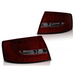 AUDI A6 C6 SEDAN 04-08 - zadné LED svetlá červeno dymová 7-pin LED BAR