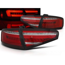 AUDI A4 B8 12-15 SEDAN - zadné LED svetlá červeno biela s dynamickým blinkerom