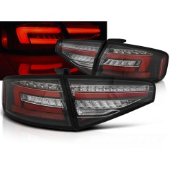 AUDI A4 B8 12-15 SEDAN - zadné LED svetlá čierna s dynamickým blinkerom