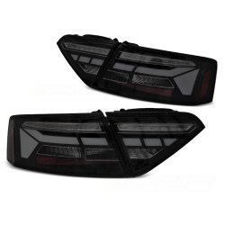 Audi A5 2011-2016 - zadné LED BAR svetlá čierna/dymová