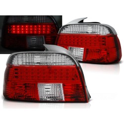 BMW E39 95-00 SEDAN - zadné LED svetlá červeno biela