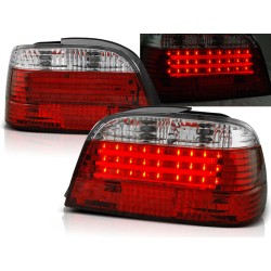 BMW E38 94-01 SEDAN - zadné LED svetlá červeno biela