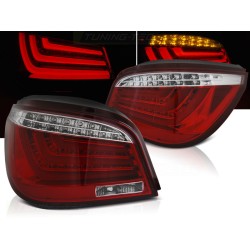 BMW E60 LCI 07-10 - zadné LED svetlá červeno biela LED BAR