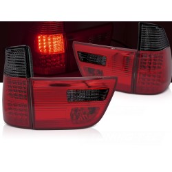 BMW X5 E53 09/1999-10/2003 - zadné LED svetlá červeno kouřová