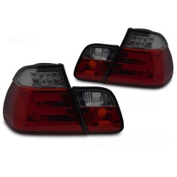 BMW E46 1997-2001 Sedan - Zadné LED svetlá ČERVENÁ DYMOVA