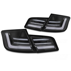 BMW F10 2010-2013 - Zadná LED BAR svetla GLOSSY BLACK SEQ