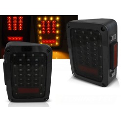 CHRYSLER JEEP WRANGLER JK 07-18 - zadné LED svetlá čierna dymová