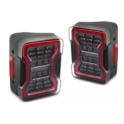 Chrysler Jeep Wrangler JK 2007-2018 - zadné LED svetlá ČIERNA