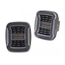 Jeep Wrangler YJ 91-96 / TJ 96-06 - zadné LED svetlá ČÍRA