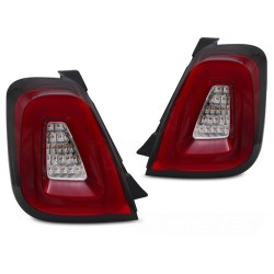 FIAT 500 2015-2020 - - zadné LED BAR svetlá červená