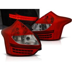 FORD FOCUS 3 11-14 HTB - zadné LED svetlá červeno biela