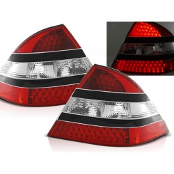 MERCEDES W220 S-KLASA 98-05 - zadné LED svetlá červeno čierna