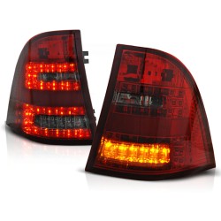 MERCEDES W163 ML M-KLASA 98-05 - zadné LED svetlá červeno dymová