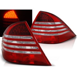 MERCEDES W220 S-KLASA 98-05 - zadné LED svetlá červeno biela
