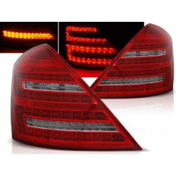 MERCEDES W221 S-KLASA 05-09 - zadné LED svetlá červeno biela