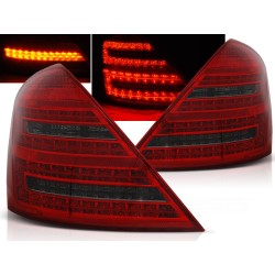 MERCEDES W221 S-KLASA 05-09 - zadné LED svetlá červeno dymová
