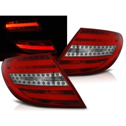 MERCEDES C-KLASA W204 07-10 SEDAN - zadné LED svetlá červeno biela LED BAR