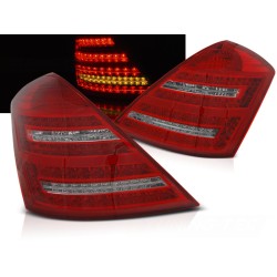 MERCEDES W221 S-KLASA 05-09 - zadné LED svetlá červeno biela s dynamickým blinkerom