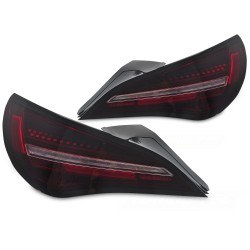 Mercedes CLA C117 2013-2016 - zadné LED svetlá ČIERNO/ČERVENÉ SEQ