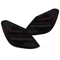 Mercedes triedy C W205 2014-2021 - zadné LED svetlá dymové SEQ RED BAR pre model s OEM žiarovkovými svetlami