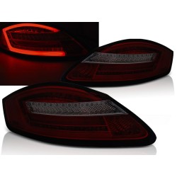 PORSCHE BOXSTER 987 / CAYMAN 05-08 - zadné LED svetlá červeno dymová LED BAR s dynamickým blinkerom
