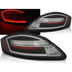 PORSCHE BOXSTER 987 / CAYMAN 05-08 - zadné LED svetlá čierna LED BAR s dynamickým blinkerom