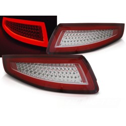 PORSCHE 911 997 04-09 - zadné LED svetlá červeno biela LED BAR s dynamickým blinkerom