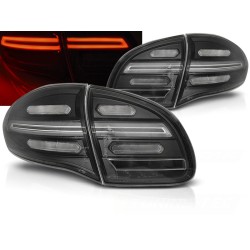 PORSCHE CAYENNE 10-15 - zadné LED svetlá čierna LED BAR s dynamickým blinkerom