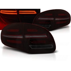 PORSCHE CAYENNE 10-15 - zadné LED svetlá červeno dymová LED BAR s dynamickým blinkerom