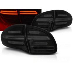 PORSCHE CAYENNE 10-15 - zadné LED svetlá čierno dymová LED BAR s dynamickým blinkerom
