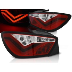SEAT IBIZA 6J 3D 08-12 - zadné LED svetlá červeno biela LED BAR