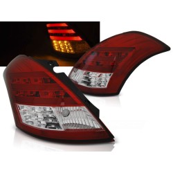SUZUKI SWIFT V 10- - zadné LED svetlá červeno biela LED BAR