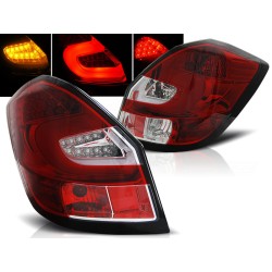 ŠKODA FABIA II 07-14 COMBI / HTB. - zadné LED svetlá červeno biela LED BAR
