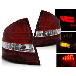 ŠKODA OCTAVIA II SEDAN 04-12 - zadné LED svetlá červeno biela LED BAR