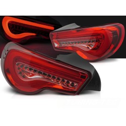 TOYOTA GT86 12-21 - zadné LED BAR svetlá červená  SEQ