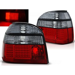 VW GOLF 3 91-97 HTB. / CABRIO - zadné LED svetlá červeno dymová