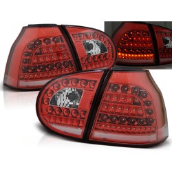VW GOLF 5 03-09 HTB. - zadné LED svetlá červeno biela
