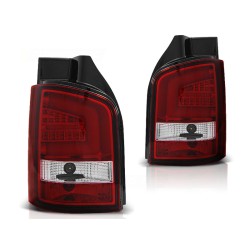 VW T5 10-15 - zadné LED svetlá červeno biela LED BAR