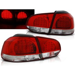 VW GOLF 6 08-12 HTB. - zadné LED svetlá červeno biele
