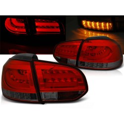 VW GOLF 6 08-12 - zadné LED svetlá červeno dymové