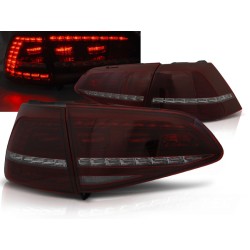 VW GOLF 7 13-17 HTB. - zadné LED svetlá červeno dymová R LOOK s dynamickým blinkerom