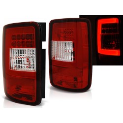 VW CADDY 03-14 - zadné LED svetlá červeno biela LED BAR