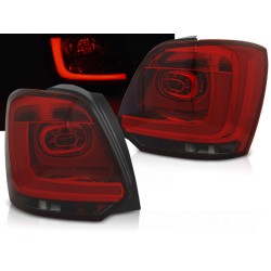 VW POLO 6R 09-14 HTB. - zadné LED svetlá červeno dymová LED BAR