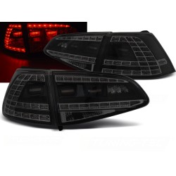 VW GOLF 7 13-17 HTB. - zadné LED svetlá čierno dymová GTI LOOK s dynamickým blinkerom